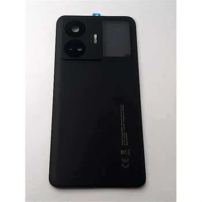 Tapa trasera o tapa bateria negra para Realme GT3 5G mas cubierta camara