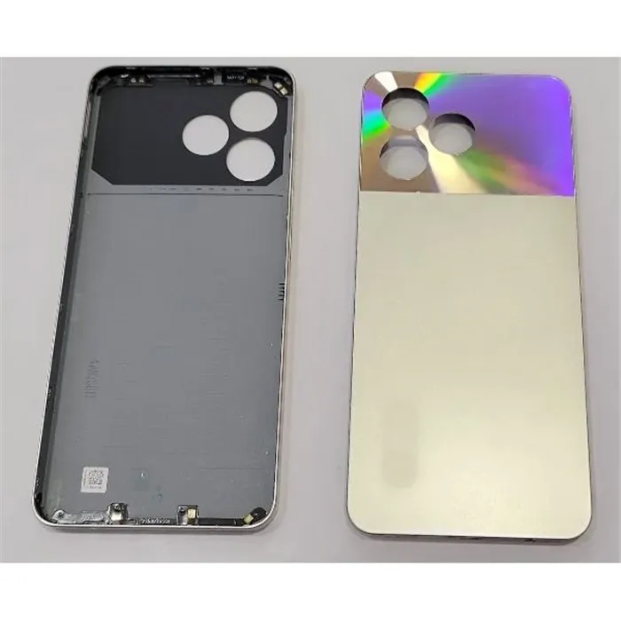 Tapa trasera o tapa bateria dorada para Realme Note 50 4G RMX3834 