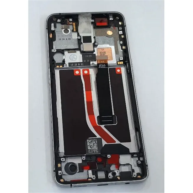 Pantalla oled para Realme x2 pro RMX1931 mas tactil negro mas marco plata remanufacturado compatible hehui