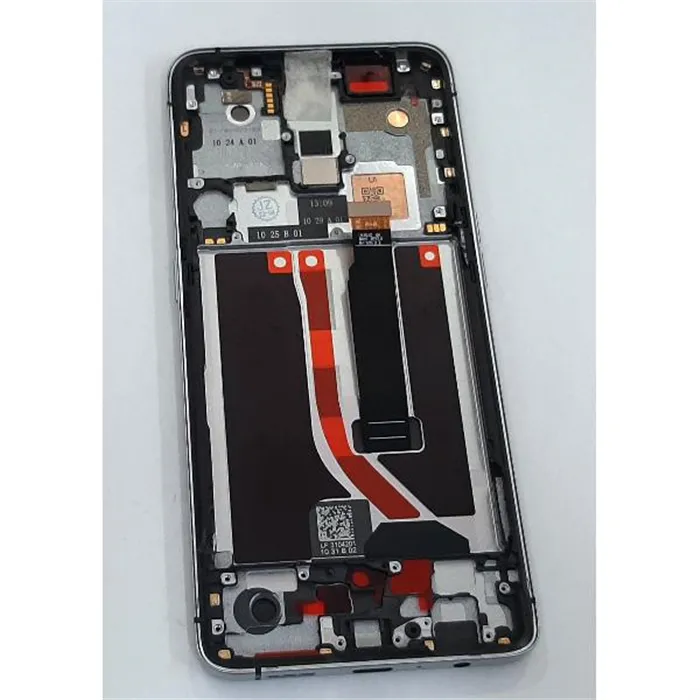 Pantalla oled para Realme x2 pro RMX1931 mas tactil negro mas marco plata remanufacturado compatible hehui