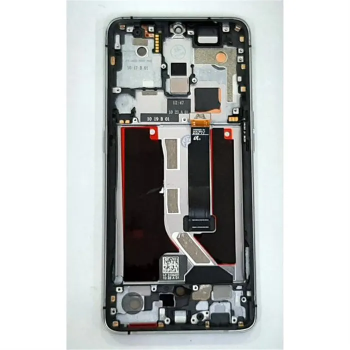 Pantalla lcd para Realme x2 pro RMX1931 mas tactil negro mas marco plata Calidad Premium
