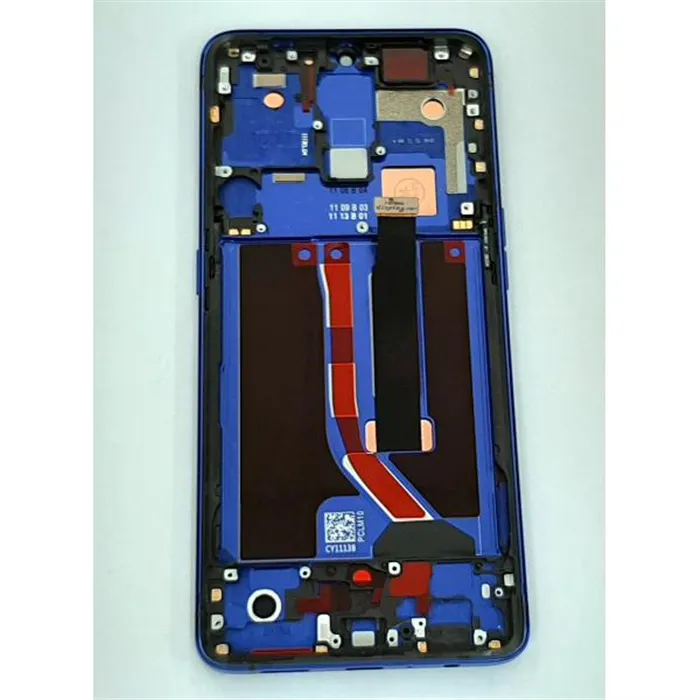 Pantalla lcd para Realme x2 pro RMX1931 mas tactil negro mas marco azul calidad compatible