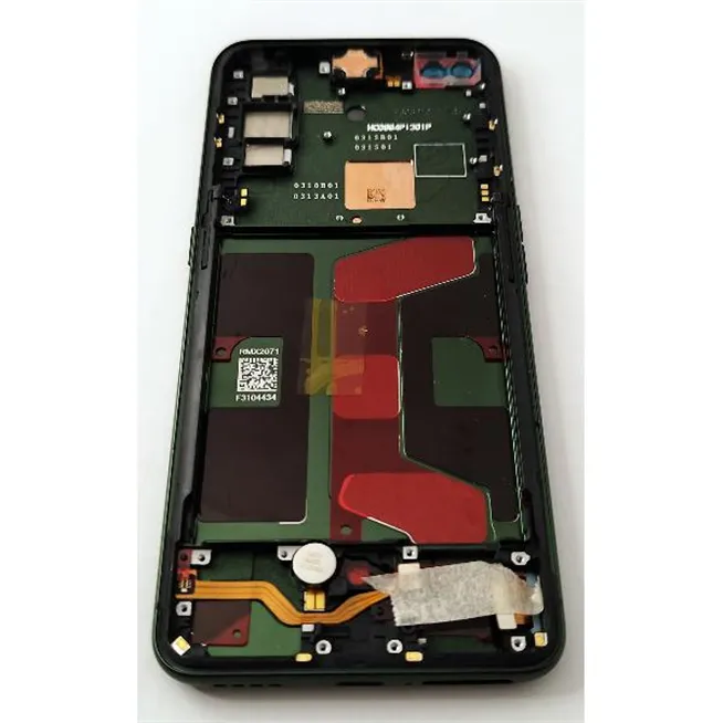 Pantalla lcd para Realme x50 Pro 5G mas tactil negro con marco verde compatible TFT