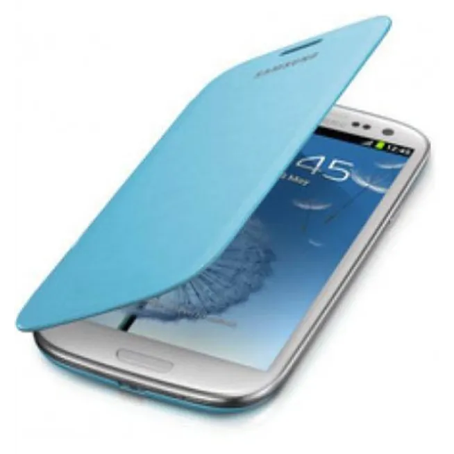 Samsung Galaxy S3 I9300 Flip cover azul celeste