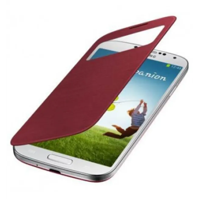 Funda inteligente S-VIEW COVER roja Samsung I9500 I9505, GAL