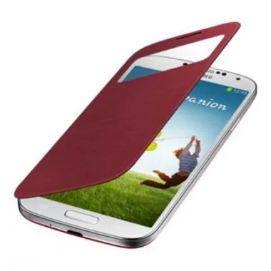 Funda inteligente S-VIEW COVER roja Samsung I9500 I9505, GAL