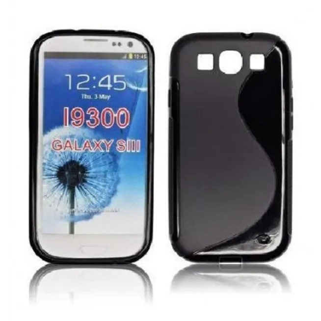 SAE004 Back case S-LINE Samsung I9300 Galaxy S3 Negro