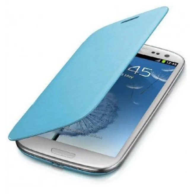 Samsung Galaxy S4 I9500 I9505 Flip cover Azul