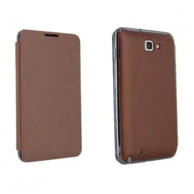 Samsung Galaxy Note N7000 i9220 Flip Cover Marron