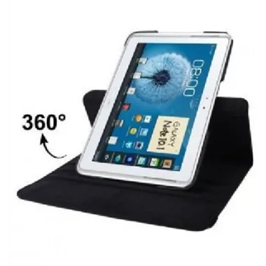Galaxy Note 10.1" N8000 Funda cuero giratoria negro