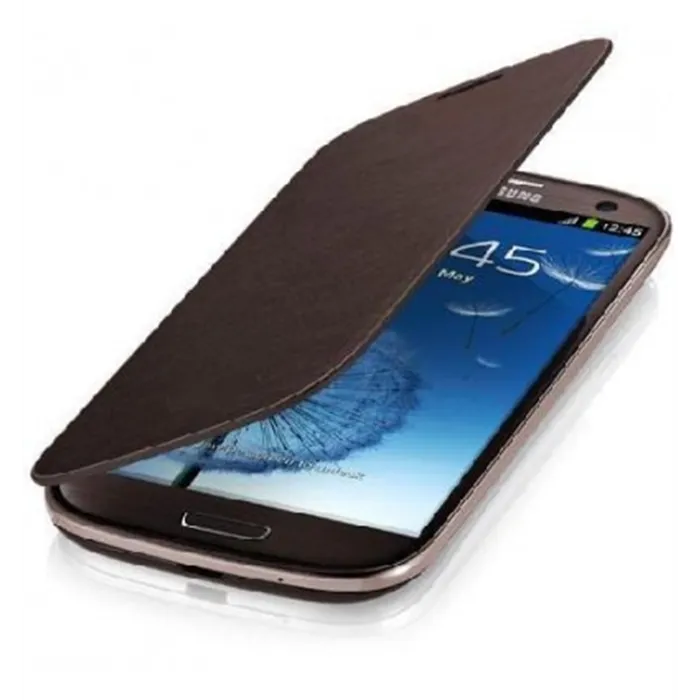 Samsung Galaxy S3 I9300 Flip cover marron