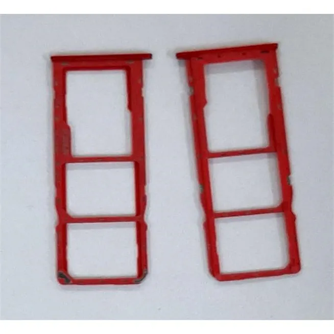 Soporte o bandeja dual sim roja para Samsung Galaxy A20S A207 calidad premium