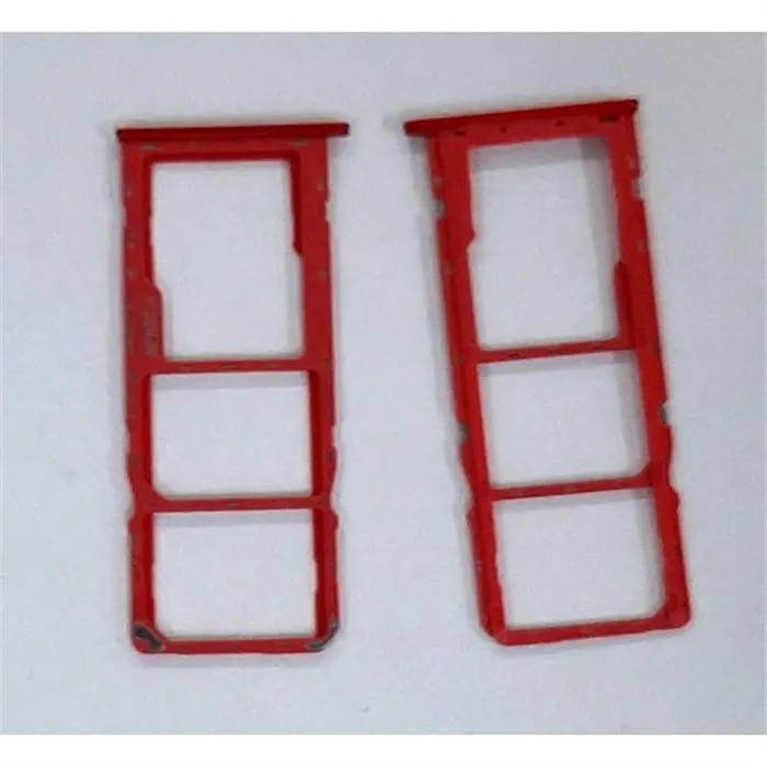 Soporte o bandeja dual sim roja para Samsung Galaxy A20S A207 calidad premium