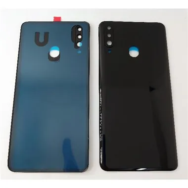 Tapa trasera o tapa bateria negra para Samsung Galaxy A20S A207 con lente de camara