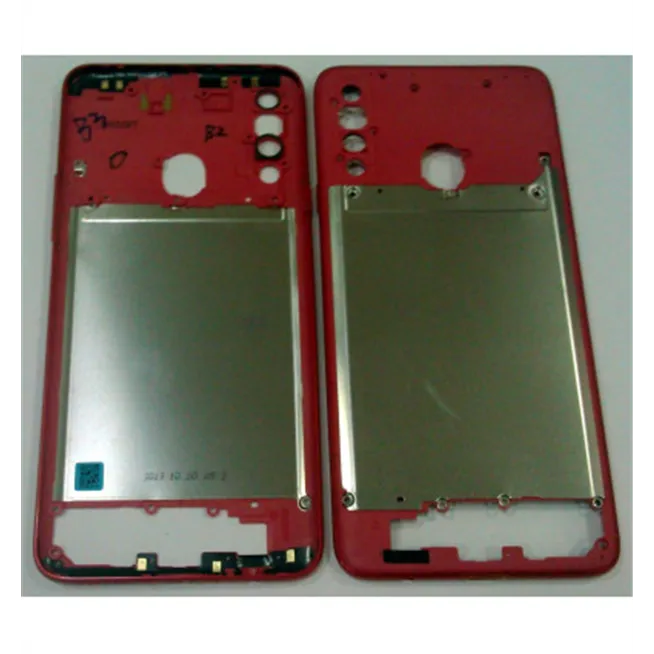 Carcasa o marco frontal rojo para Samsung Galaxy A20S A207 calidad premium