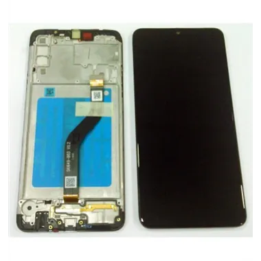 Pantalla lcd para Samsung Galaxy A20s A207F GH81-17774A + táctil negro + marco negro premium Service Pack