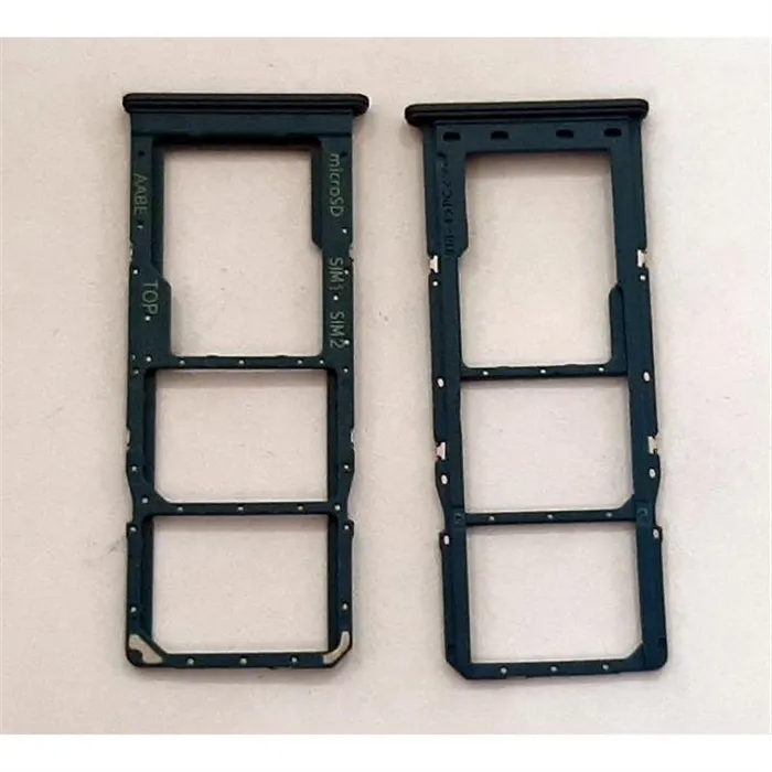 Soporte o bandeja dual sim azul para Samsung Galaxy A02 A022 calidad premium