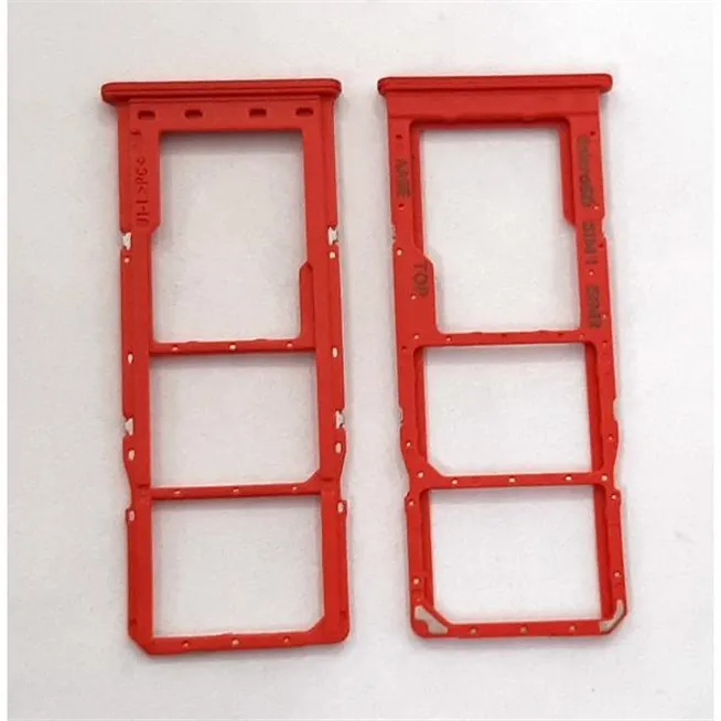 Soporte o bandeja dual sim roja para Samsung Galaxy A02 A022 calidad premium
