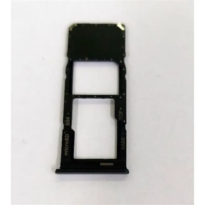 Soporte o bandeja single sim negra para Samsung Galaxy A02 A022 calidad premium