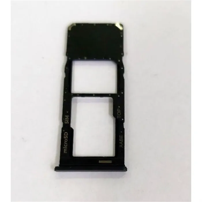 Soporte o bandeja single sim negra para Samsung Galaxy A02 A022 calidad premium