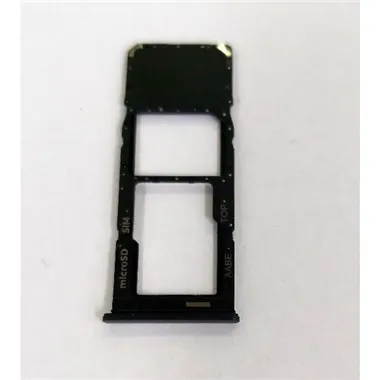 Soporte o bandeja single sim negra para Samsung Galaxy A02 A022 calidad premium