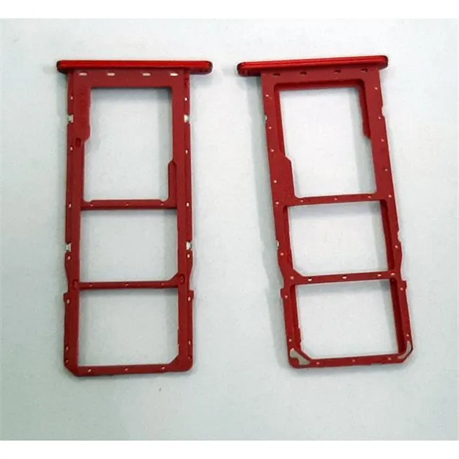 Soporte o bandeja dual sim roja para Samsung Galaxy A02S SM-A025F calidad premium SM-A025F/DS SM-A025G SM-A025G/DS
