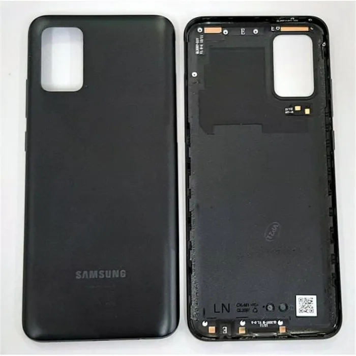 Tapa trasera o tapa bateria negra para Samsung Galaxy A02S SM-A025F GH81-20239A Service Pack