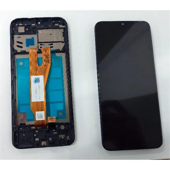 Pantalla lcd para Samsung Galaxy A03 Core SM-A032 mas tactil negro mas marco negro calidad premium