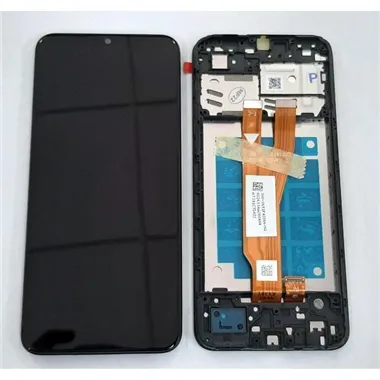 Pantalla lcd para Samsung Galaxy A03 Core SM-A032 GH81-21711A mas tactil negro mas marco negro Service Pack