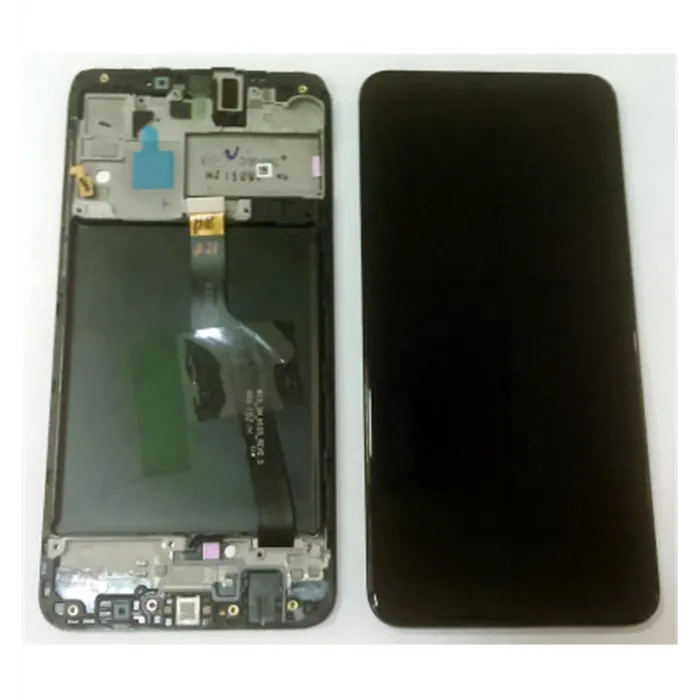 Samsung GH82-20227A GH82-20322A Galaxy A10 SM-A105F pantalla lcd + táctil negro + marco premium Service Pack