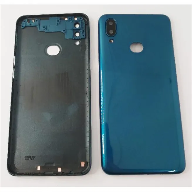 Tapa trasera o tapa bateria verde para Samsung Galaxy A10S A107 con lente de camara