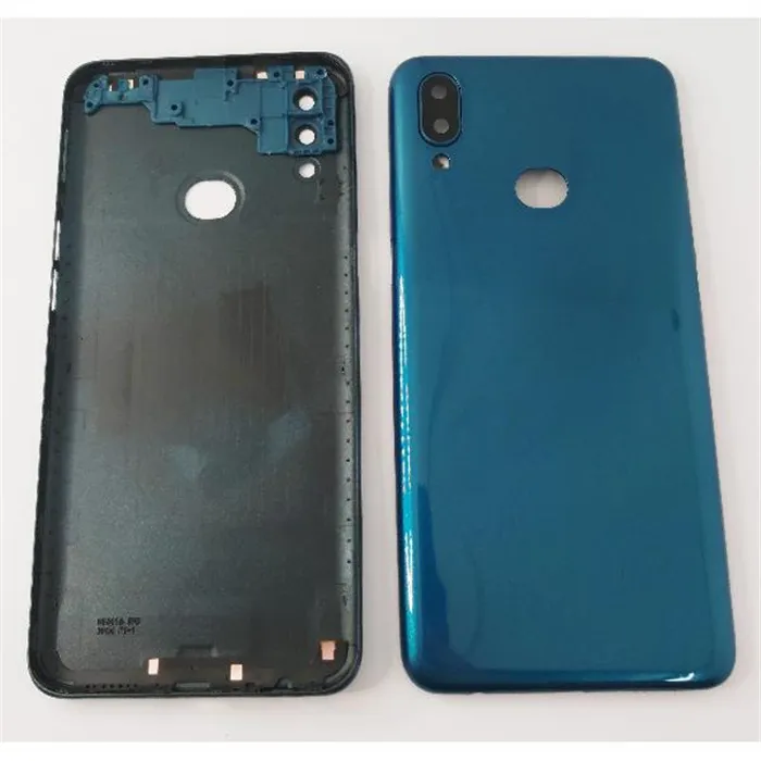Tapa trasera o tapa bateria verde para Samsung Galaxy A10S A107 con lente de camara