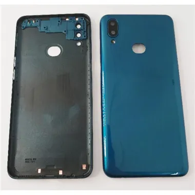 Tapa trasera o tapa bateria verde para Samsung Galaxy A10S A107 con lente de camara