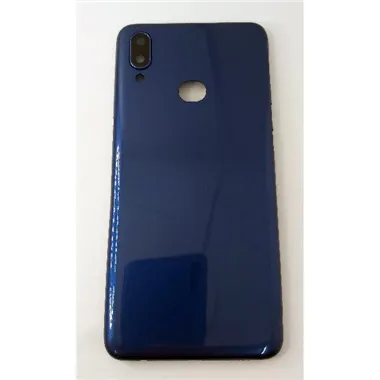 Tapa trasera o tapa bateria azul para Samsung Galaxy A10S A107 con lente de camara