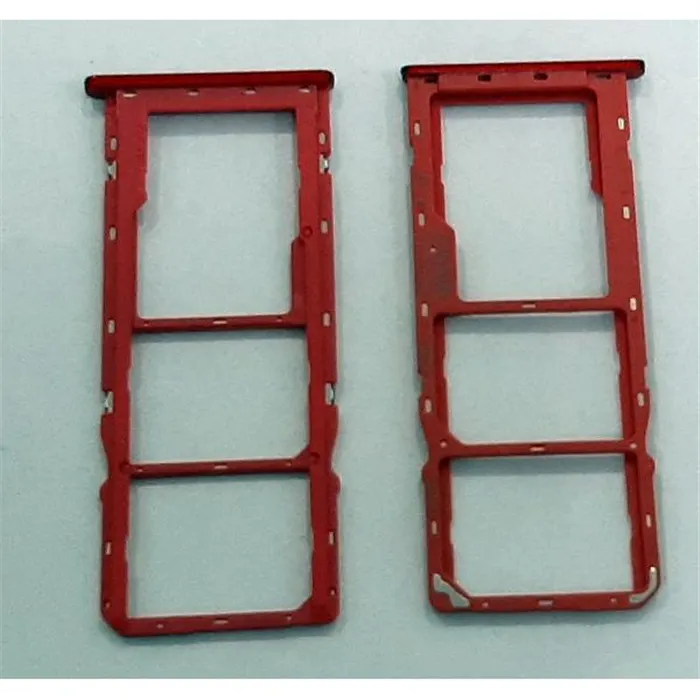 Soporte o bandeja dual sim roja para Samsung Galaxy A10S A107F calidad premium