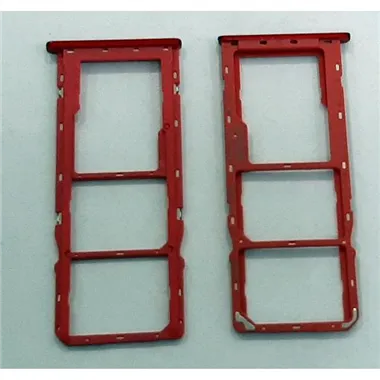 Soporte o bandeja dual sim roja para Samsung Galaxy A10S A107F calidad premium