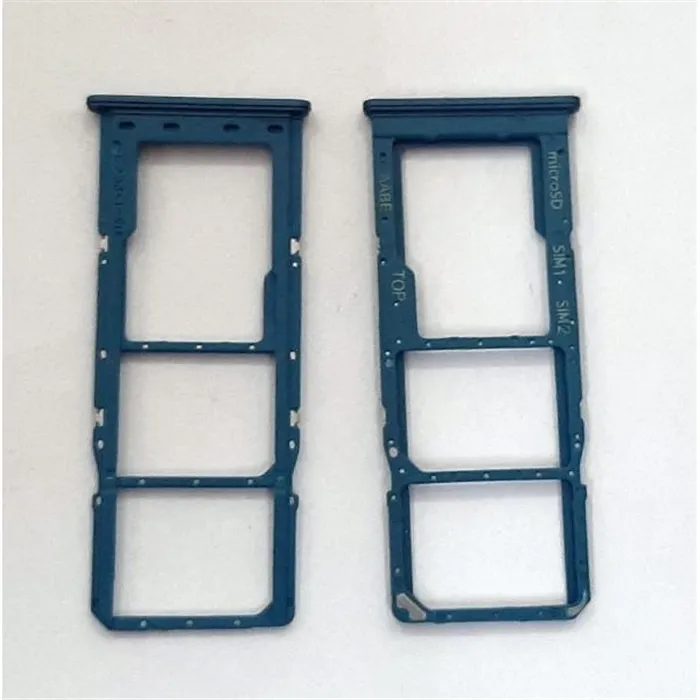 Soporte o bandeja dual sim azul para Samsung Galaxy A12 Nacho 2021 SM-A127F/DS calidad premium