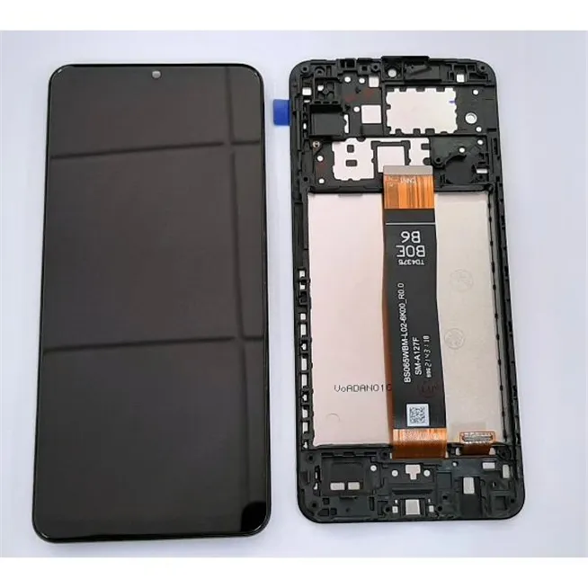 Pantalla lcd para Samsung Galaxy A12 Nacho 2021 SM-A127F/DS mas tactil negro mas marco negro calidad premium
