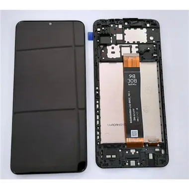 Pantalla lcd para Samsung Galaxy A12 Nacho 2021 SM-A127F/DS mas tactil negro mas marco negro calidad premium