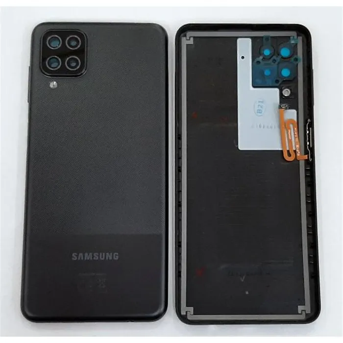 Tapa trasera o tapa bateria negra para Samsung A12 SM-A125F GH82-24487A Service Pack SM-125M SM-125M/DS SM-125F/DSN