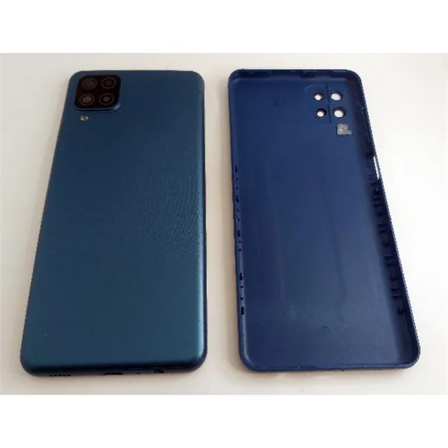 Carcasa trasera o tapa trasera azul para Samsung A12 SM-A125F mas cubierta camara