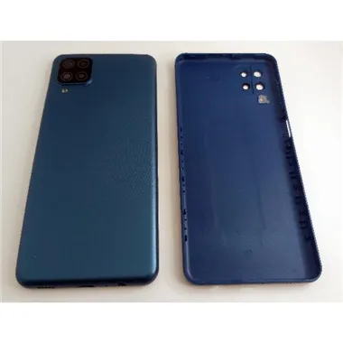 Carcasa trasera o tapa trasera azul para Samsung A12 SM-A125F mas cubierta camara