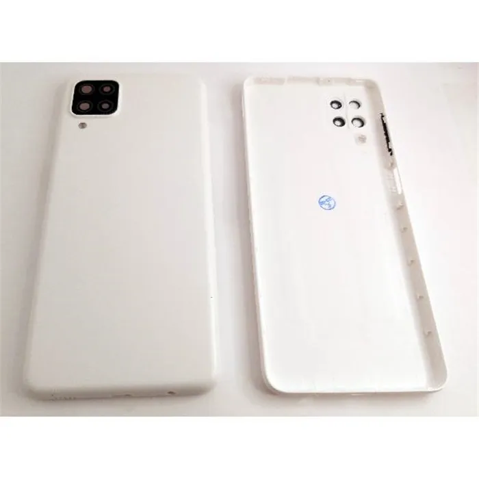 Carcasa trasera o tapa trasera blanca para Samsung Galaxy A12 A125F mas cubierta camara