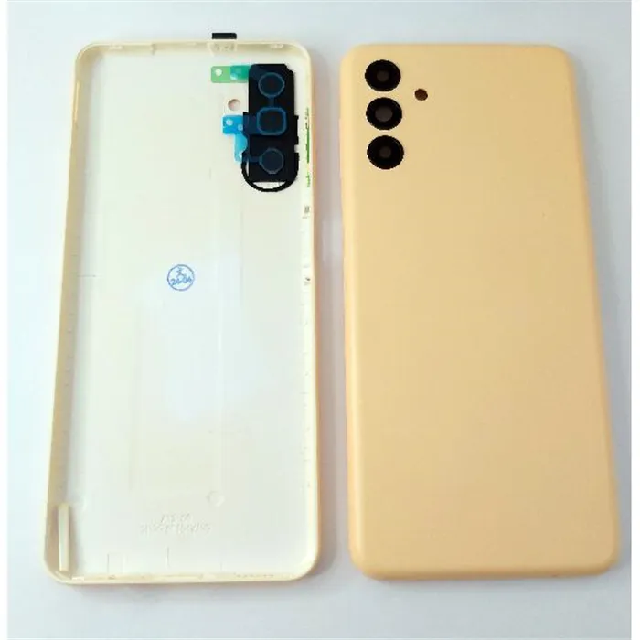 Tapa trasera o tapa bateria dorada para Samsung Galaxy A13 5G A136F con lente de camara