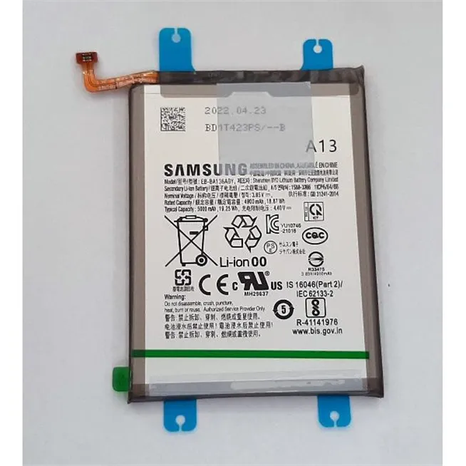 Bateria EB-BA136ABY 5000mAh para Samsung Galaxy A13 5G SM-A136 GH82-27431A Service Pack