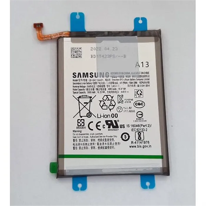 Bateria EB-BA136ABY 5000mAh para Samsung Galaxy A13 5G SM-A136 GH82-27431A Service Pack