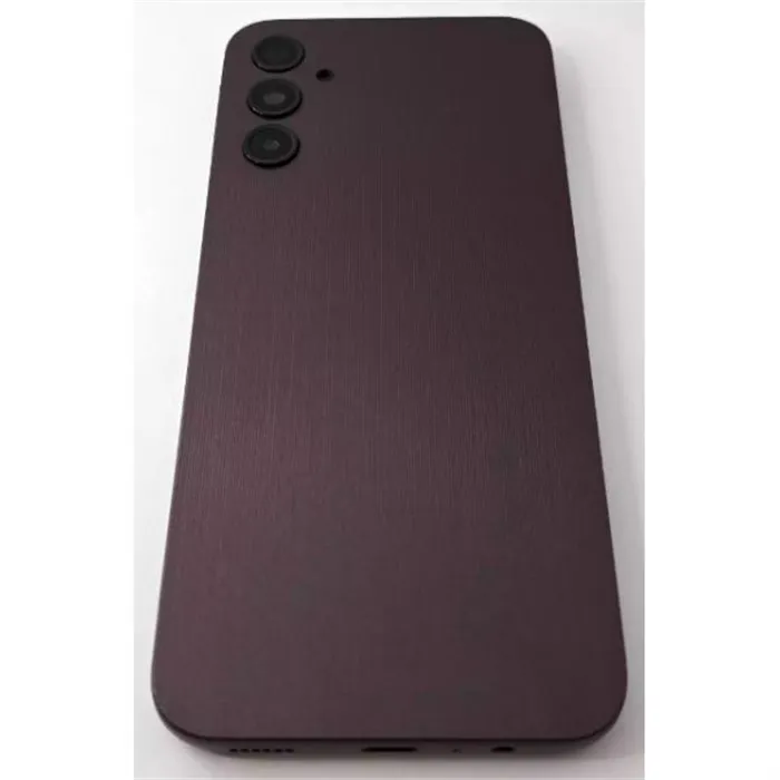 Tapa trasera o tapa bateria morada para Samsung Galaxy A14 4G A145 con cristal de camara