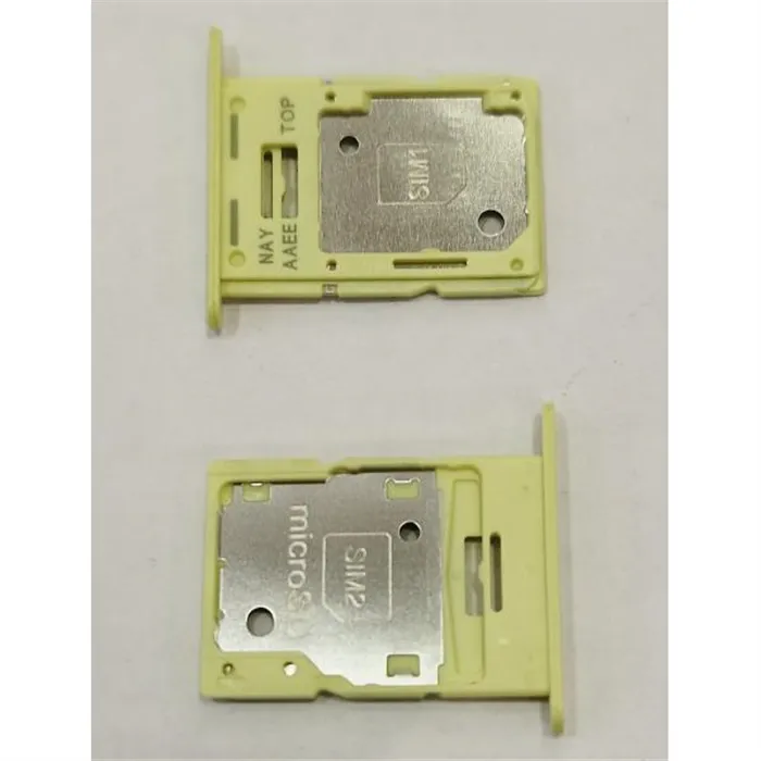 Soporte o bandeja sim amarilla Dual Sim para Samsung Galaxy A15 4G A155 calidad premium