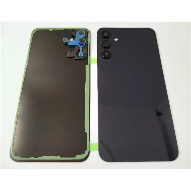 Tapa trasera o tapa bateria negra para Samsung Galaxy A15 4G A155 A15 5G A156 con cristal de camara
