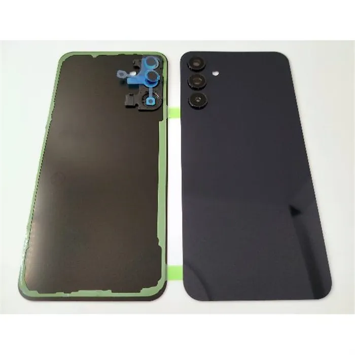 Tapa trasera o tapa bateria negra para Samsung Galaxy A15 4G A155 A15 5G A156 con cristal de camara
